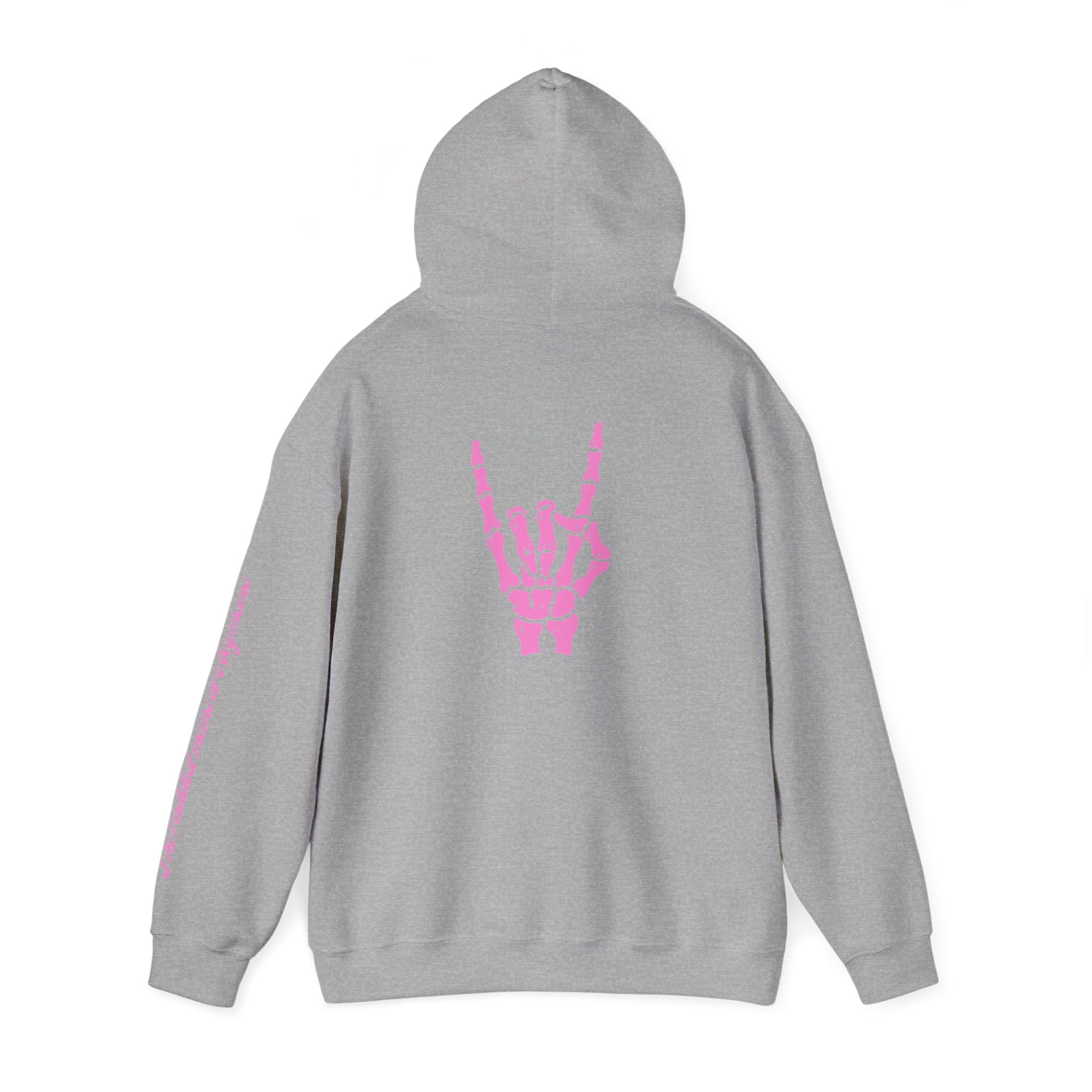 The Raddest Moms Are Boy Moms - Skeletal Rock Hand Graphic Hoodie
