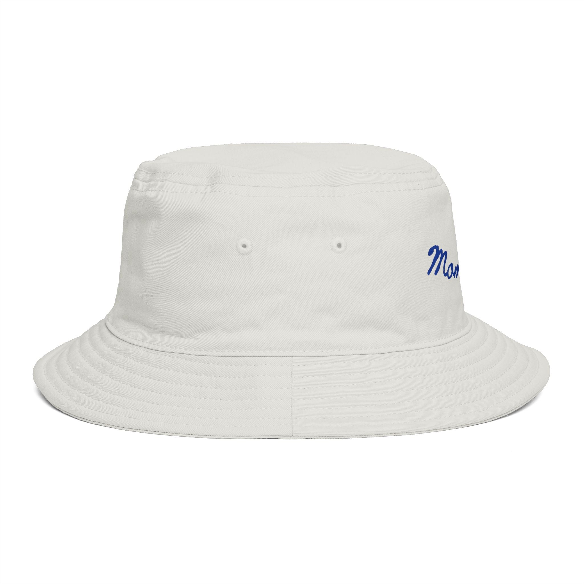 Mom Babe Bucket Hat — Blue Embroidery