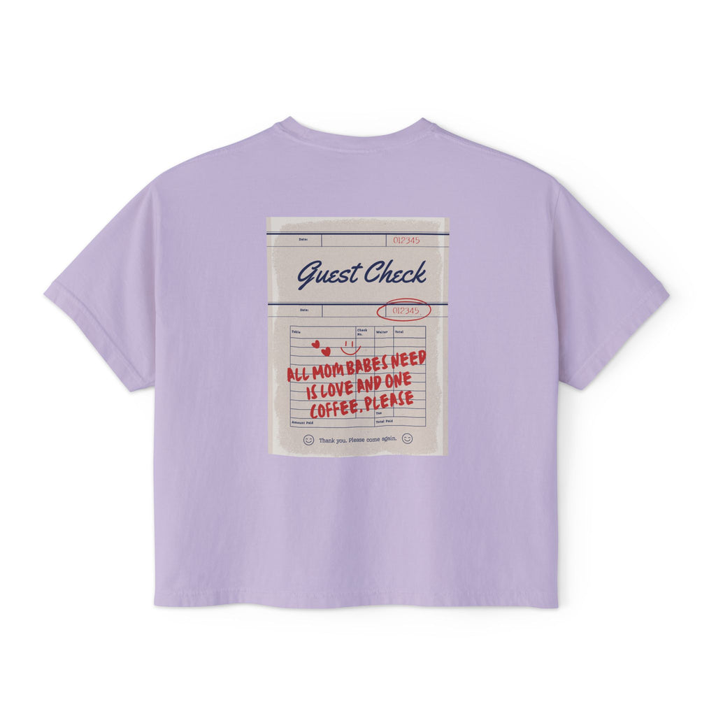 All Mom Babes Need - Graphic Check Tee