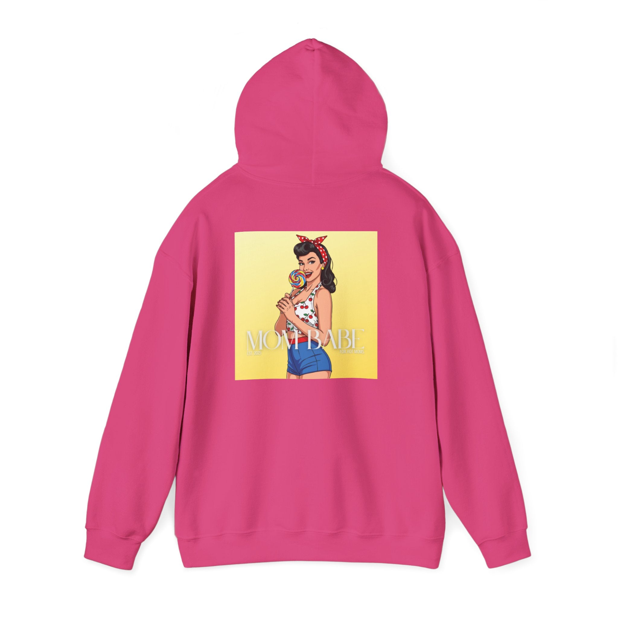 Mom Babe - For Hot Moms Pinup Graphic Hoodie