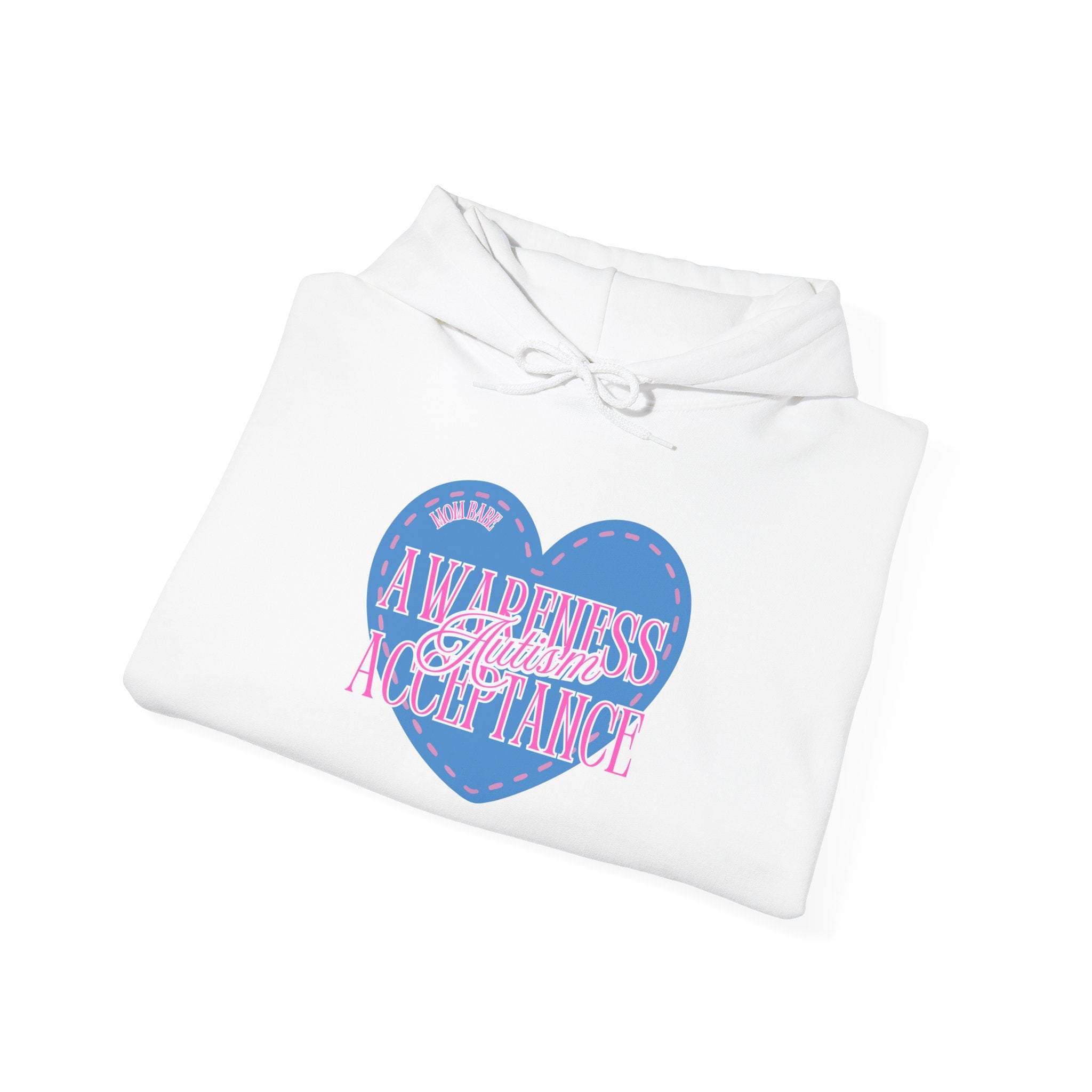 Autism Awareness and Acceptance — Stitched Heart Hoodie