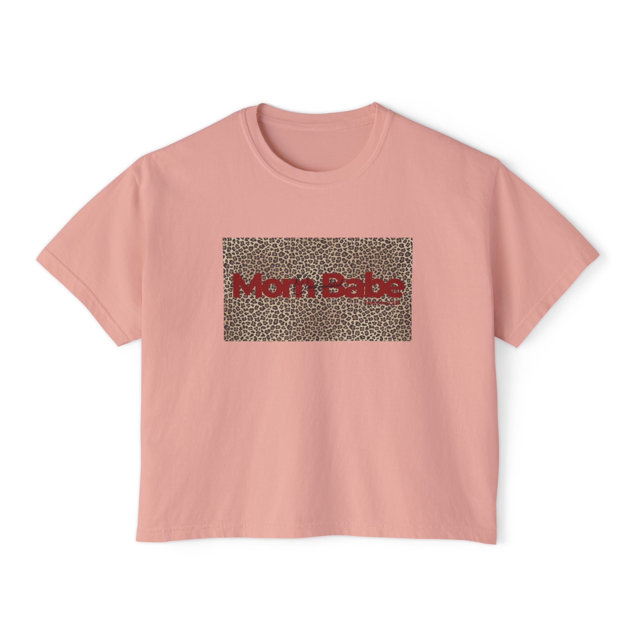 Overstimulated Mom Babe  — Leopard Graphic Tee