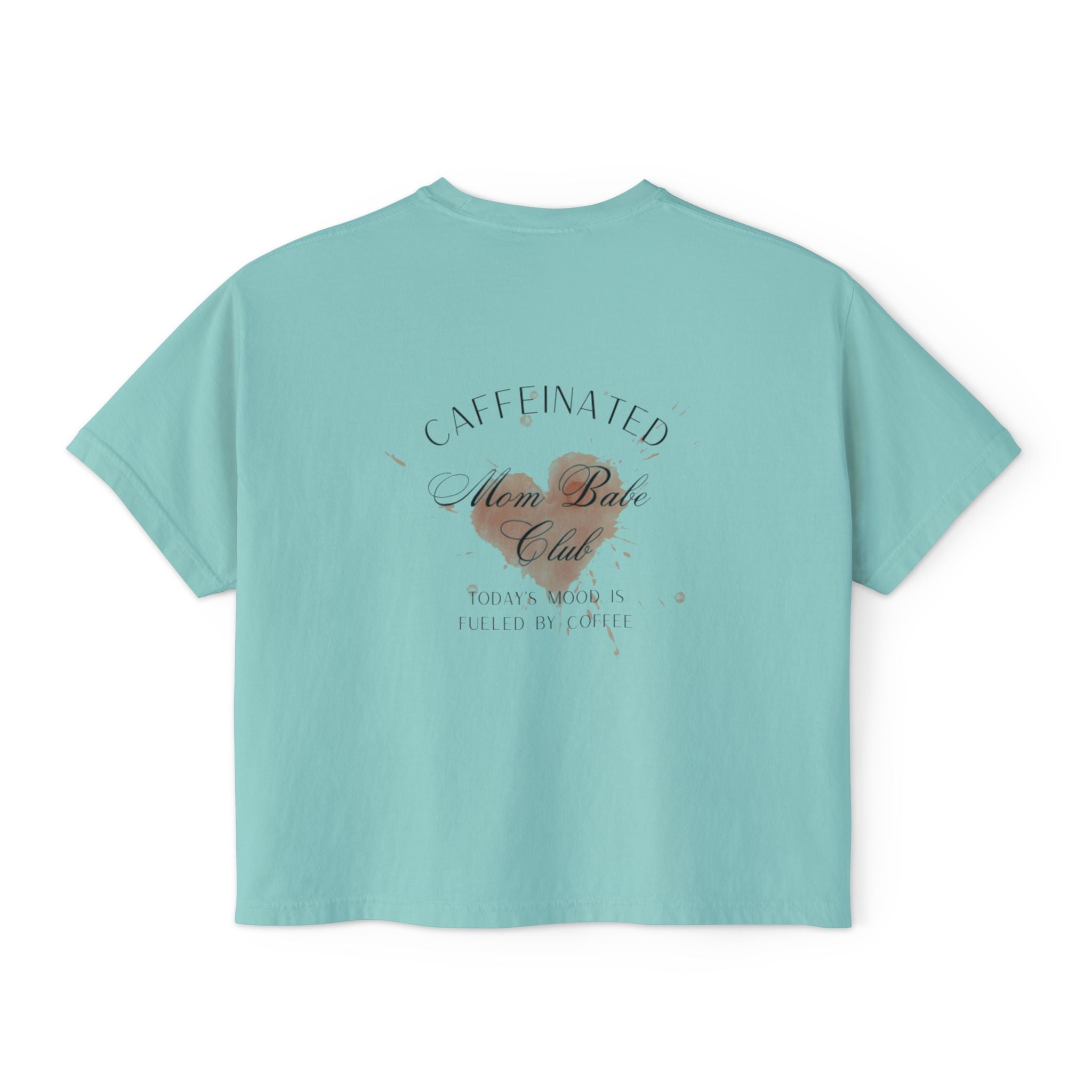 Caffeinated Mom Babe Club - Heart Spill Graphic Tee