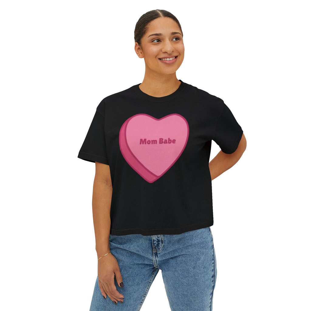 Mom Babe Be Mine - Conversation Hearts Graphic Tee