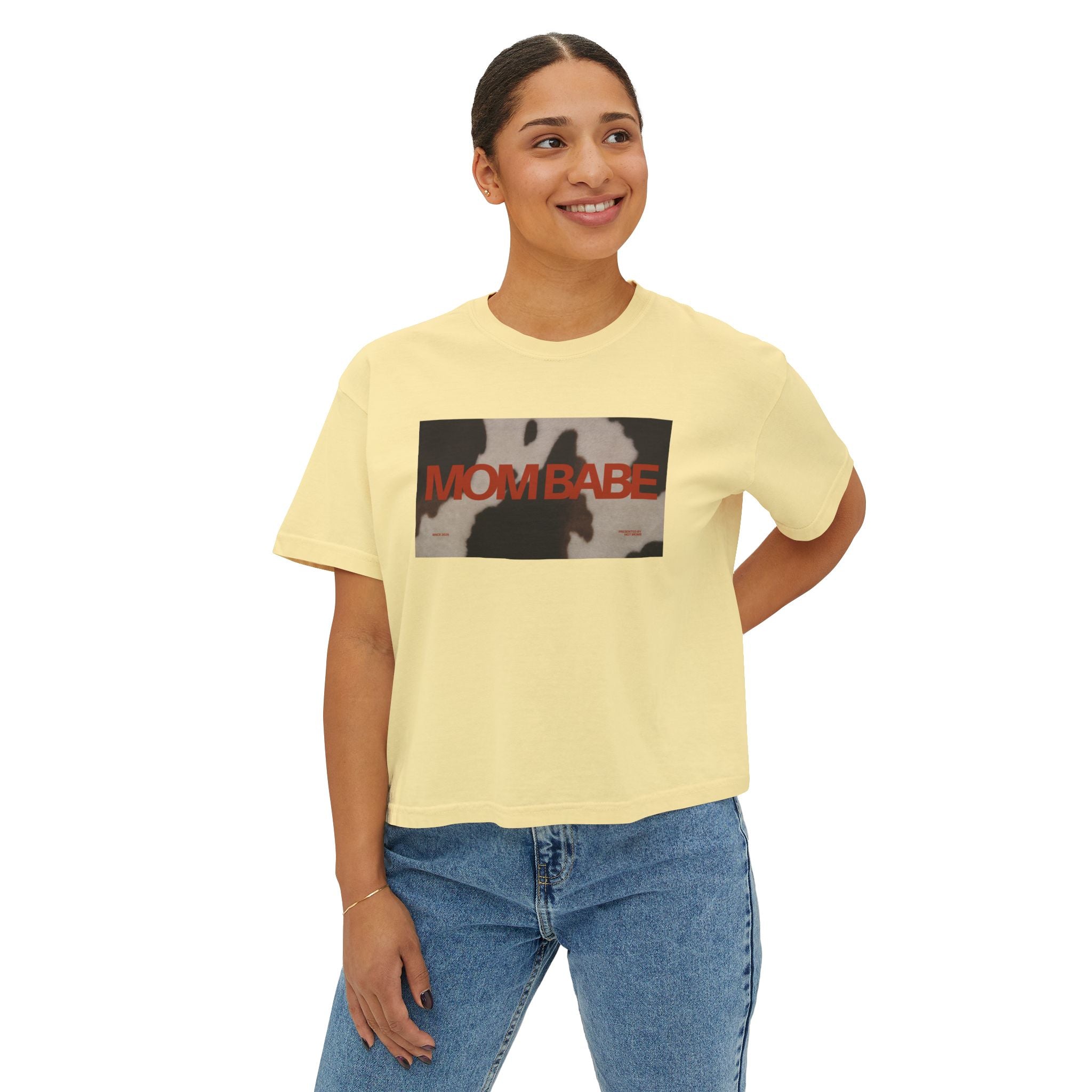 Mom Babe — Cowhide Graphic Tee