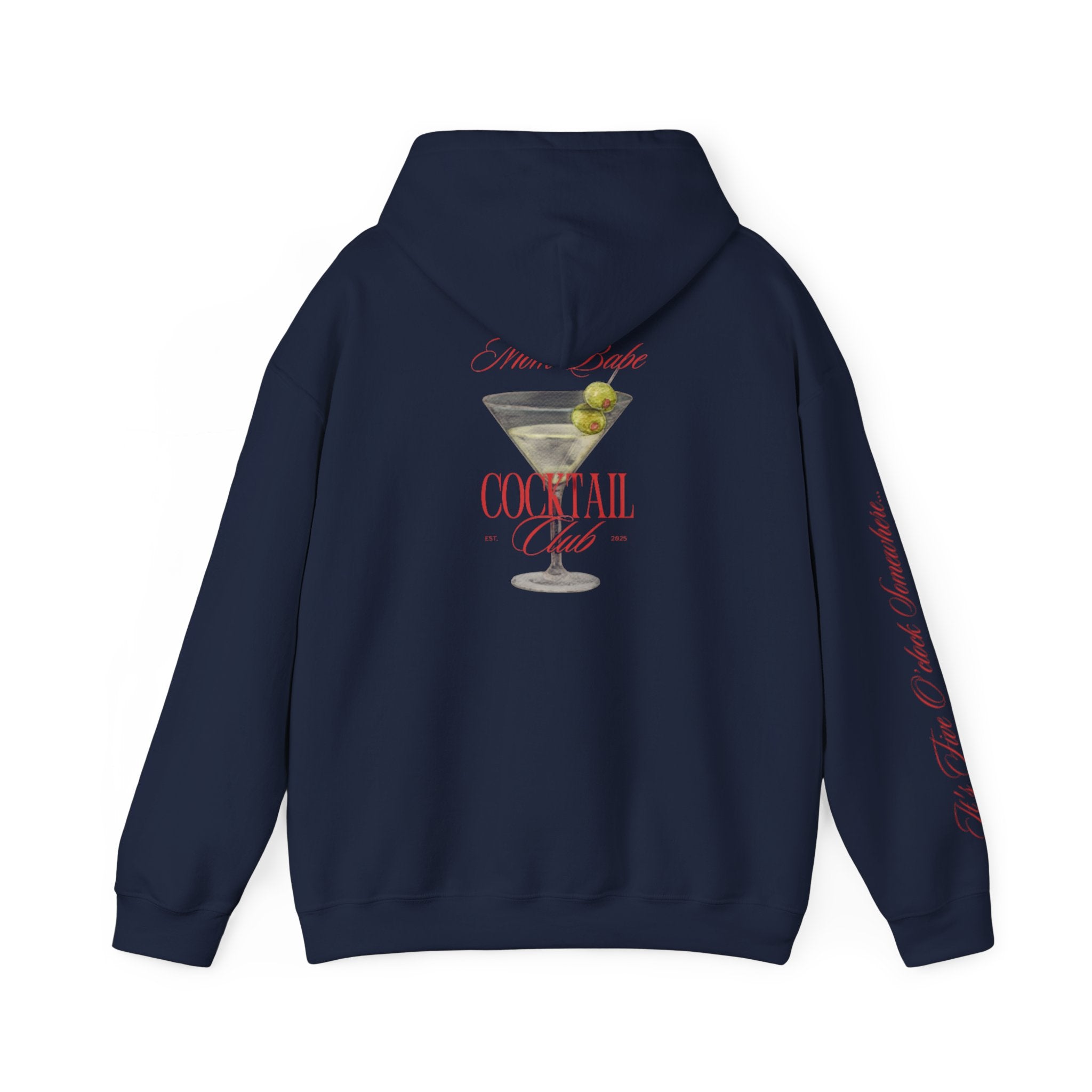 Mom Babe Cocktail Club - Martini Glass Graphic Hoodie
