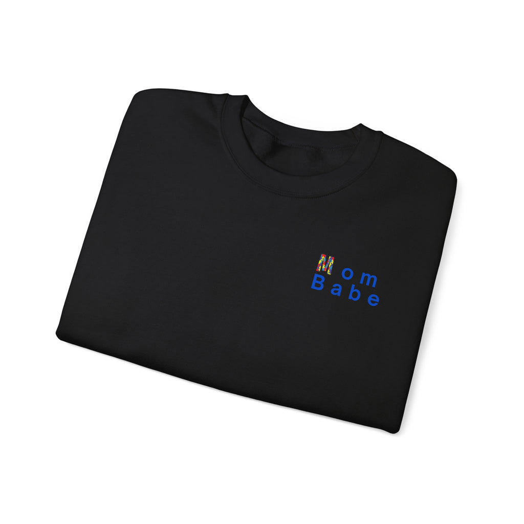Mom Babe Autism Advocate - Graphic Sweatshirt