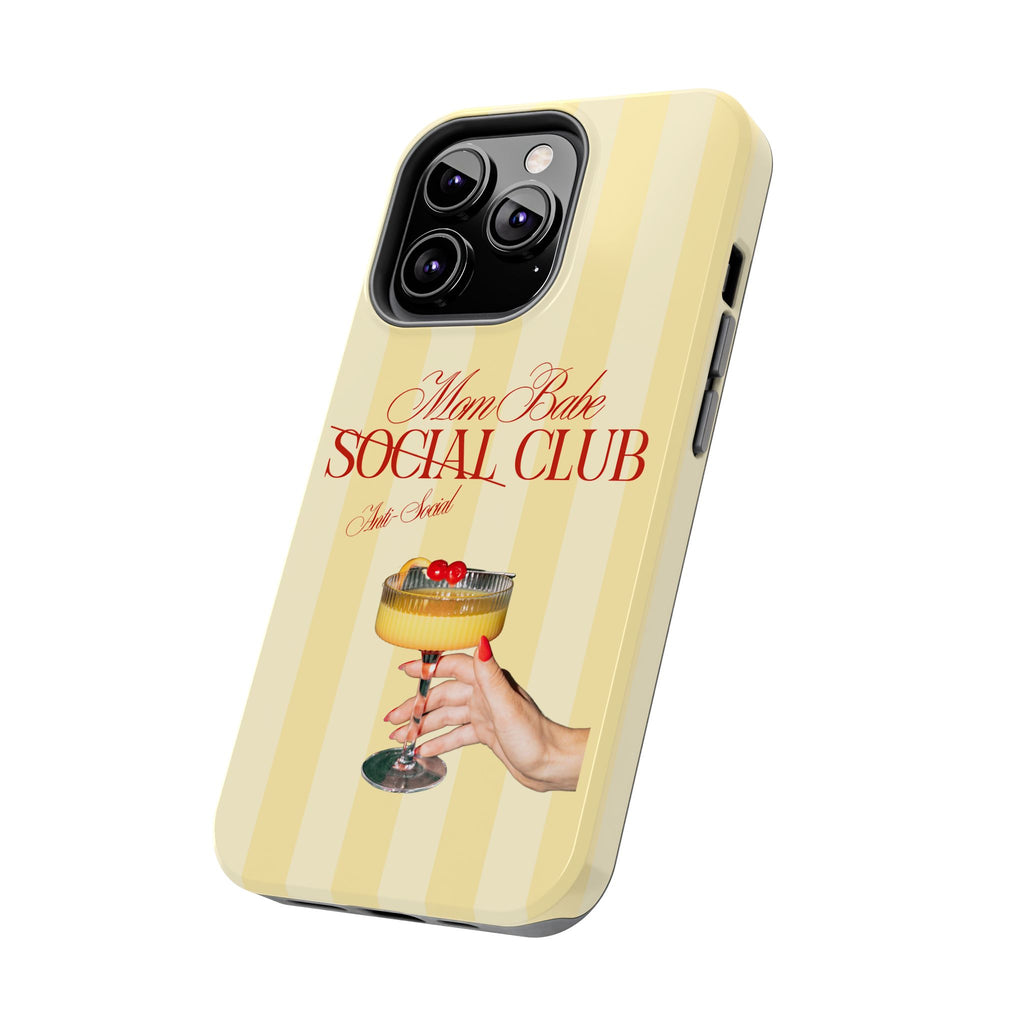 Mom Babe Anti-Social Club Tough Phone Case