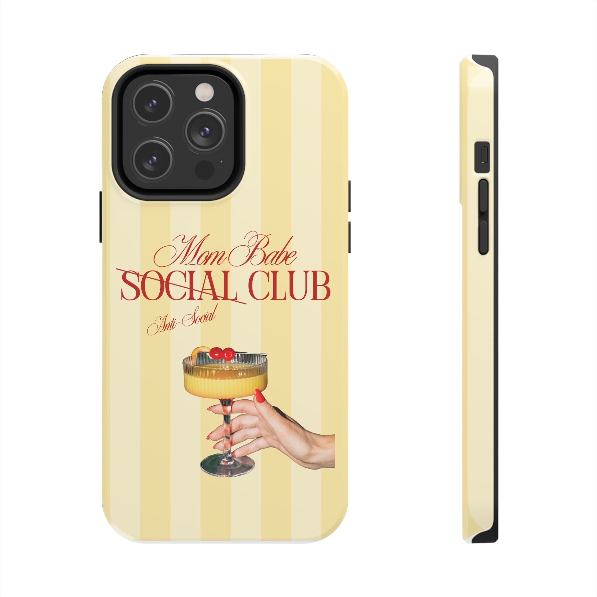 Mom Babe Anti-Social Club Tough Phone Case