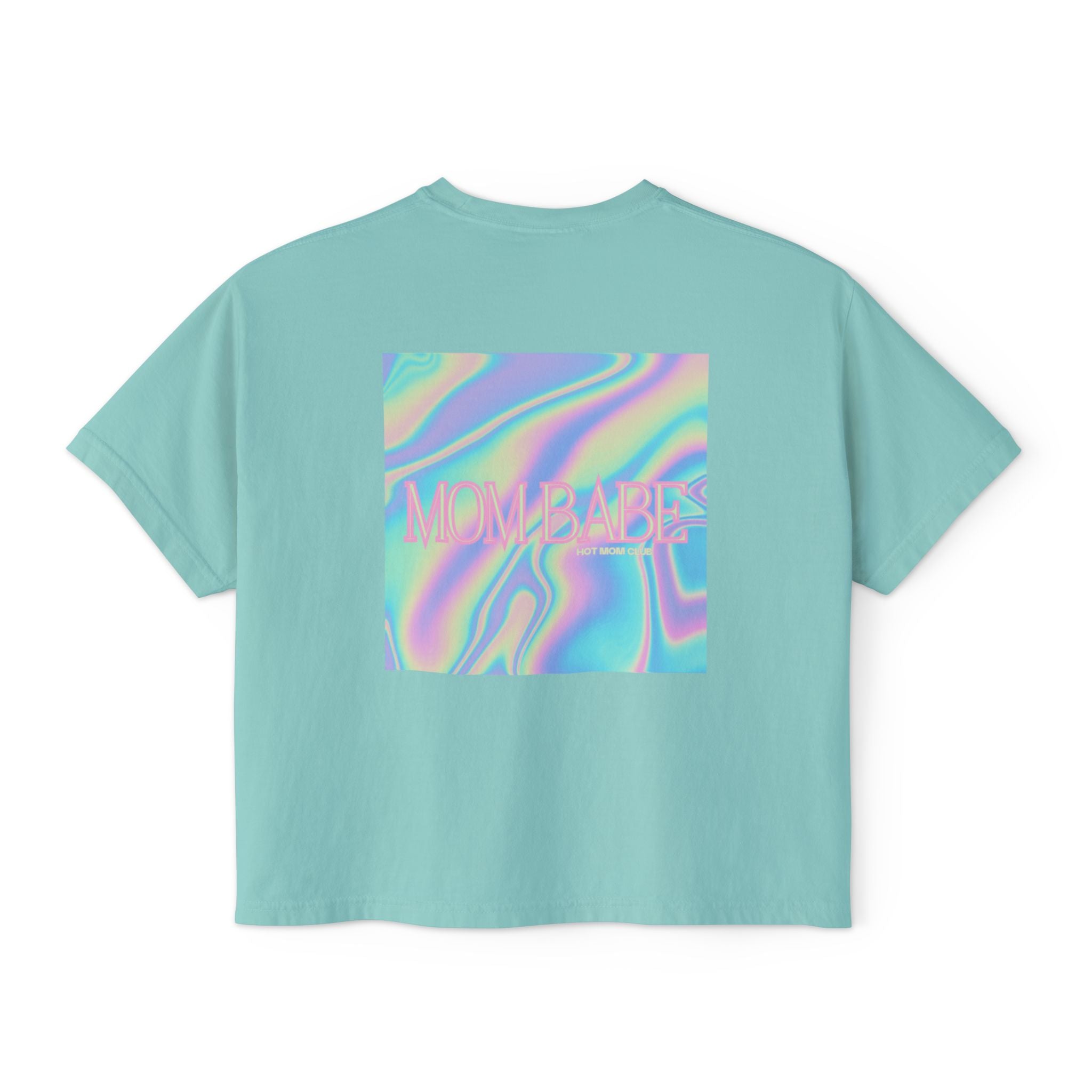 Mom Babe — Holographic Graphic Tee