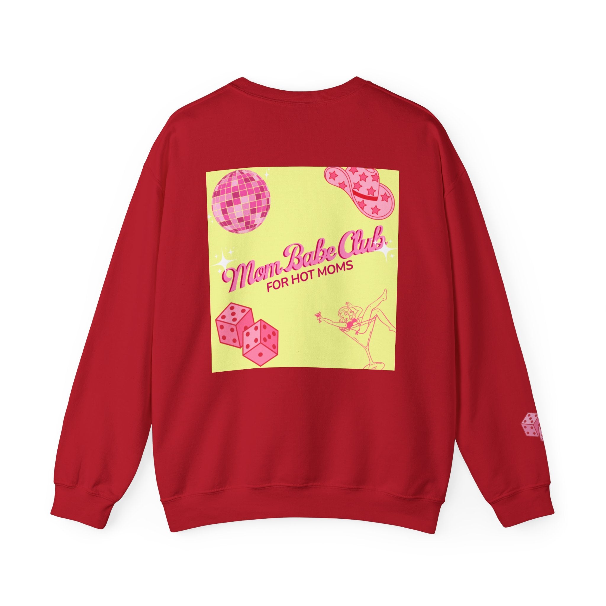 Mom Babe Club - For Hot Moms — Pink Graphic Sweatshirt