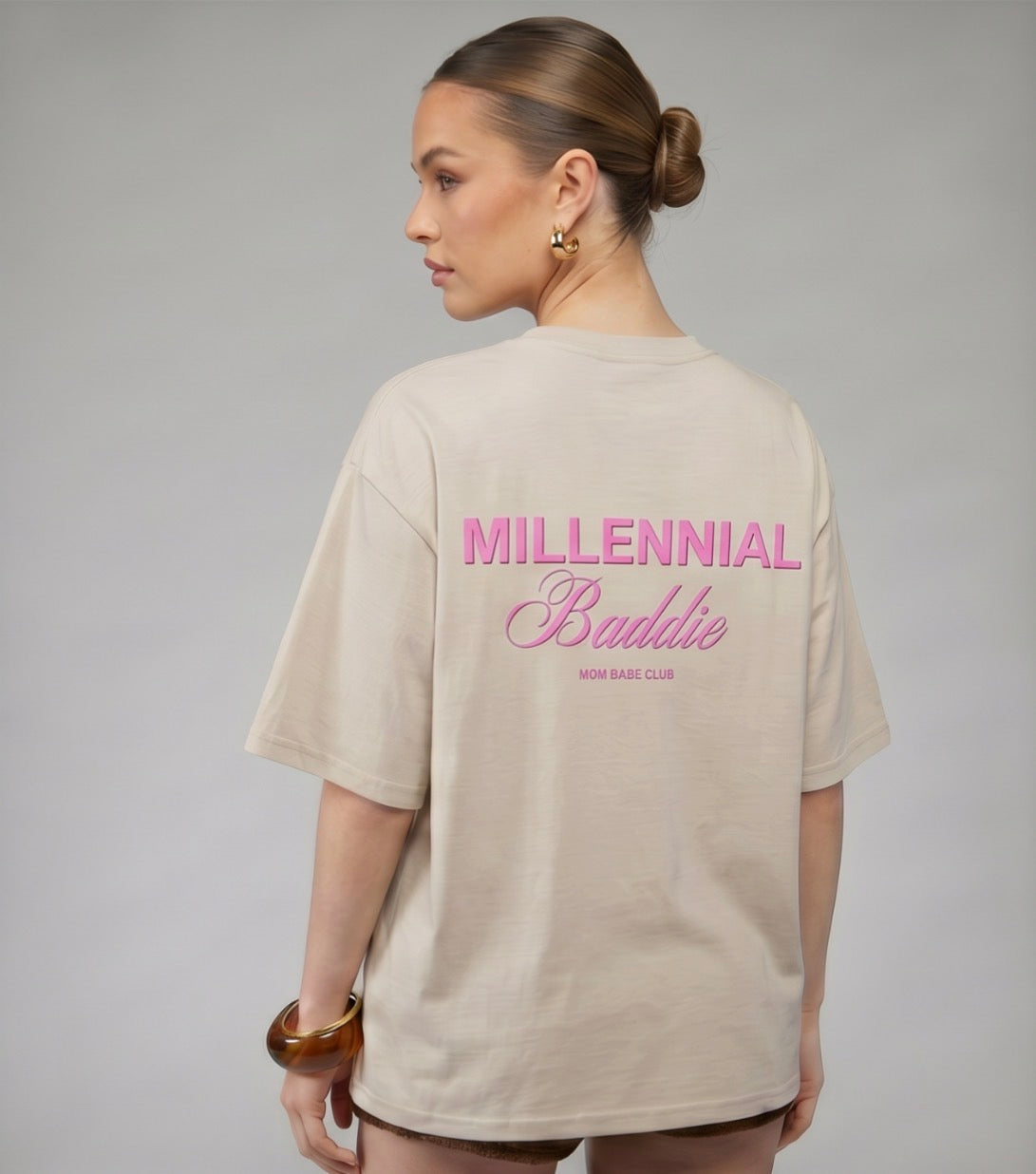 Millennial Baddie  – Mom Babe Club Tee