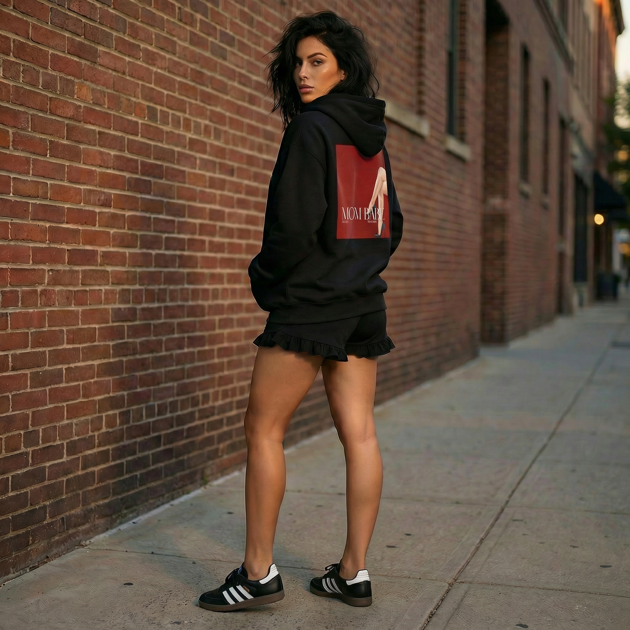 Mom Babe For Hot Moms - White Heels Graphic Hoodie