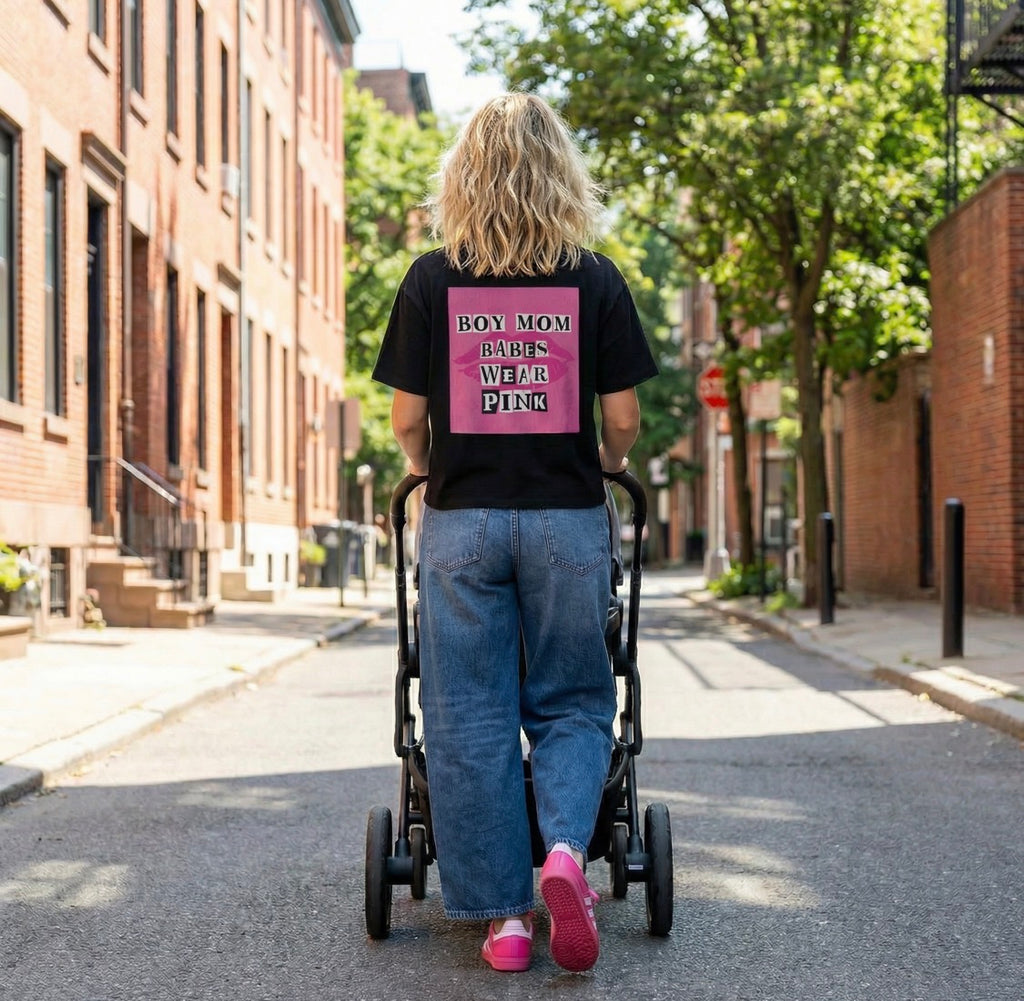 Boy Mom Babes Wear Pink - Graphic Tee