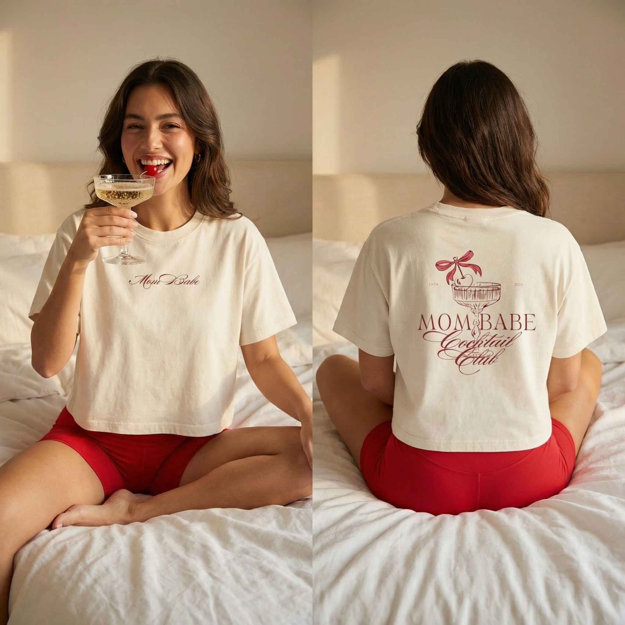 Mom Babe Cocktail Club - Cocktail Graphic Tee
