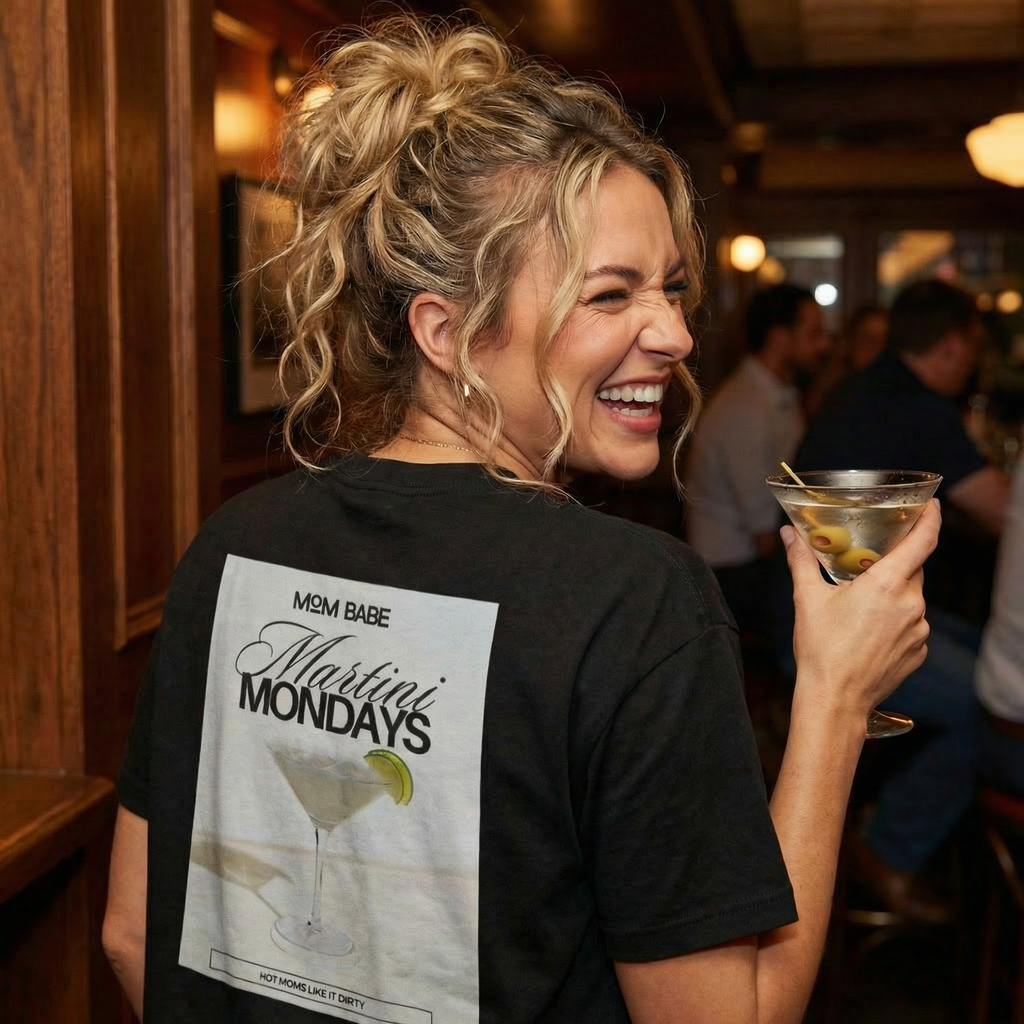 Mom Babe Cocktail Club - Martini Graphic Tee